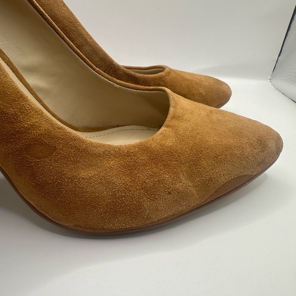 BCBG Generation Clarice-x Brown Suede Leather Pumps Size 8 - Picture 8 of 11